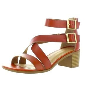 Sun + Stone Heel Sandal Light brown Size 7